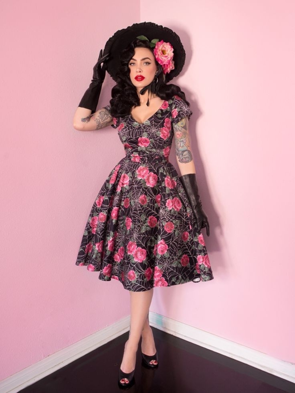 Vanity Fair Dress in Spider Web - Vixen by Micheline Pitt 2x